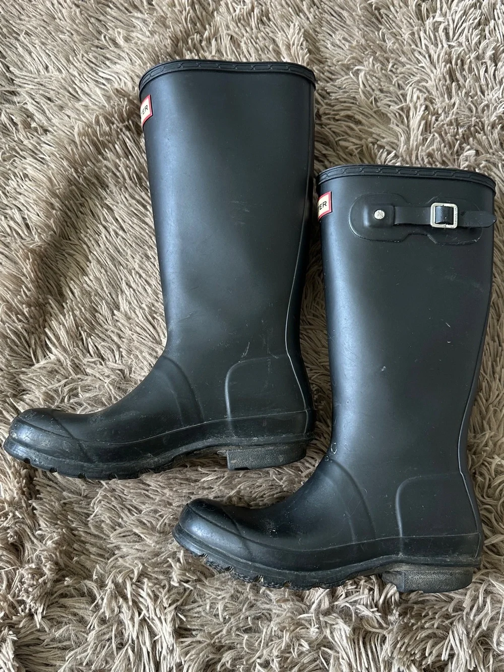 Hunter Kids Original Black Rain Boots  Size 5